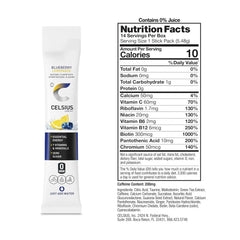 CELSIUS On The Go Blueberry Lemonade, Sugar Free Energy Drink Mix (14 Sticks per Pack)