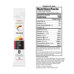 CELSIUS On The Go Cranberry Lemon, Sugar Free Energy Drink Mix (14 Sticks per Pack)