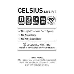 CELSIUS® On-The-Go Powder Sticks Dragonfruit Lime, Essential Energy 2.8 Oz