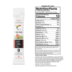 CELSIUS On The Go Kiwi Guava Lime, Sugar Free Energy Drink Mix (14 Sticks per Pack)