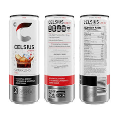 CELSIUS Sparkling Cola, Sugar Free Energy Drink, 12 Fl Oz (Pack of 12)