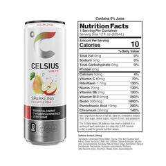 CELSIUS Sparkling Fuji Apple Pear, Sugar Free Energy Drink, 12 Fl Oz (Pack of 12)