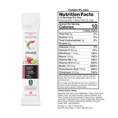 CELSIUS® On-The-Go Powder Sticks Dragonfruit Lime, Essential Energy 2.8 Oz