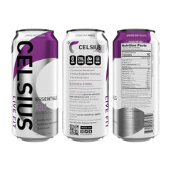CELSIUS Essentials™ Sparkling Grape Slush, Sugar Free Performance Energy Drink, Can, 16 Fl Oz (Pack of 12)
