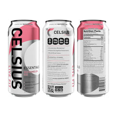 CELSIUS ESSENTIALS™ Sparkling Watermelon Ice, Sugar Free Performance Energy Drink, 16 Fl Oz (Pack of 12)